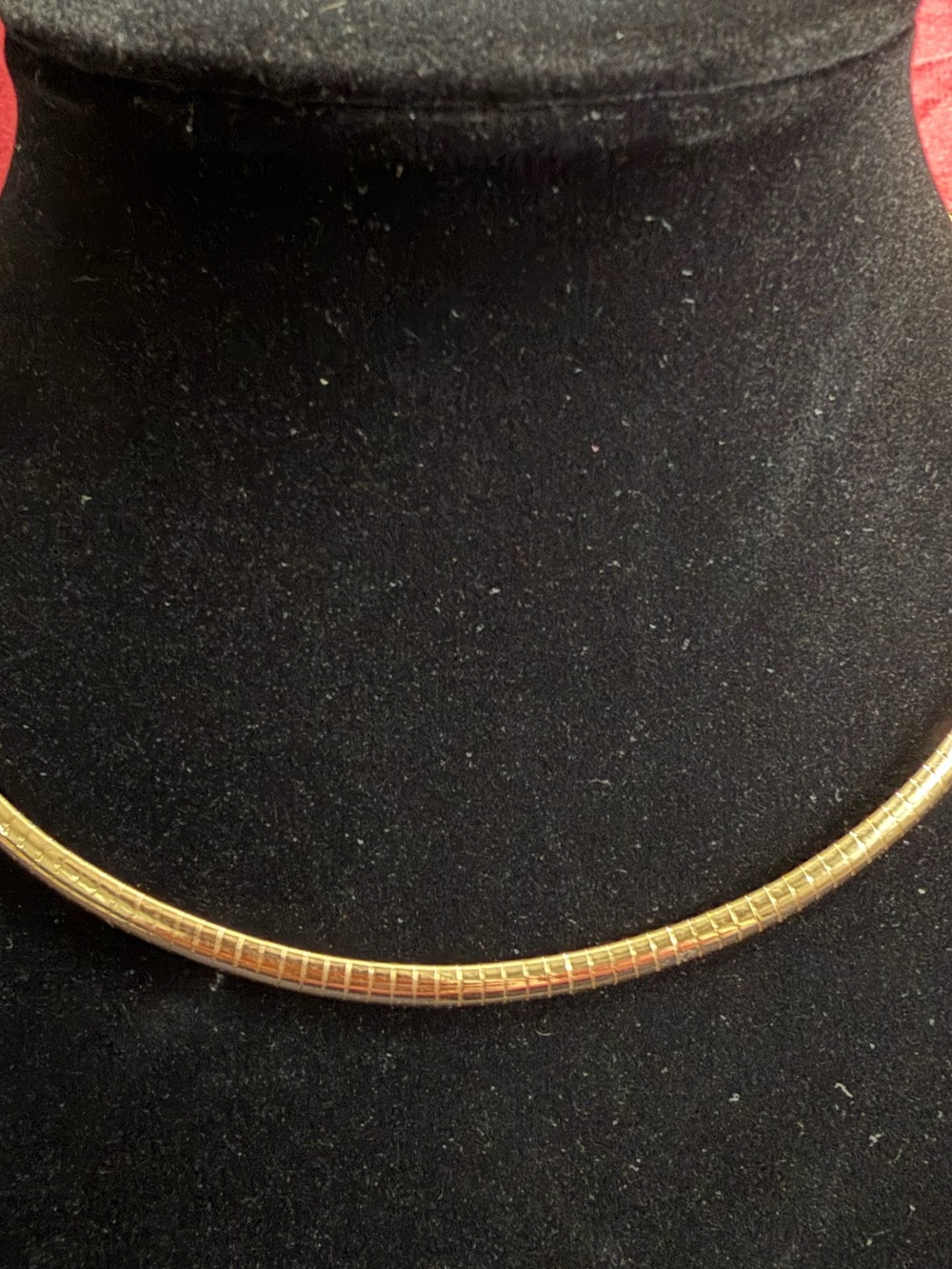 Vintage Avon Omega gold-tone collar necklace